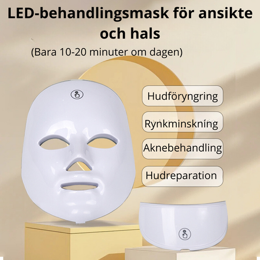 Ansiktsbehandling LED färgglad skönhetsmask